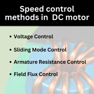 Speed control in  dc motor