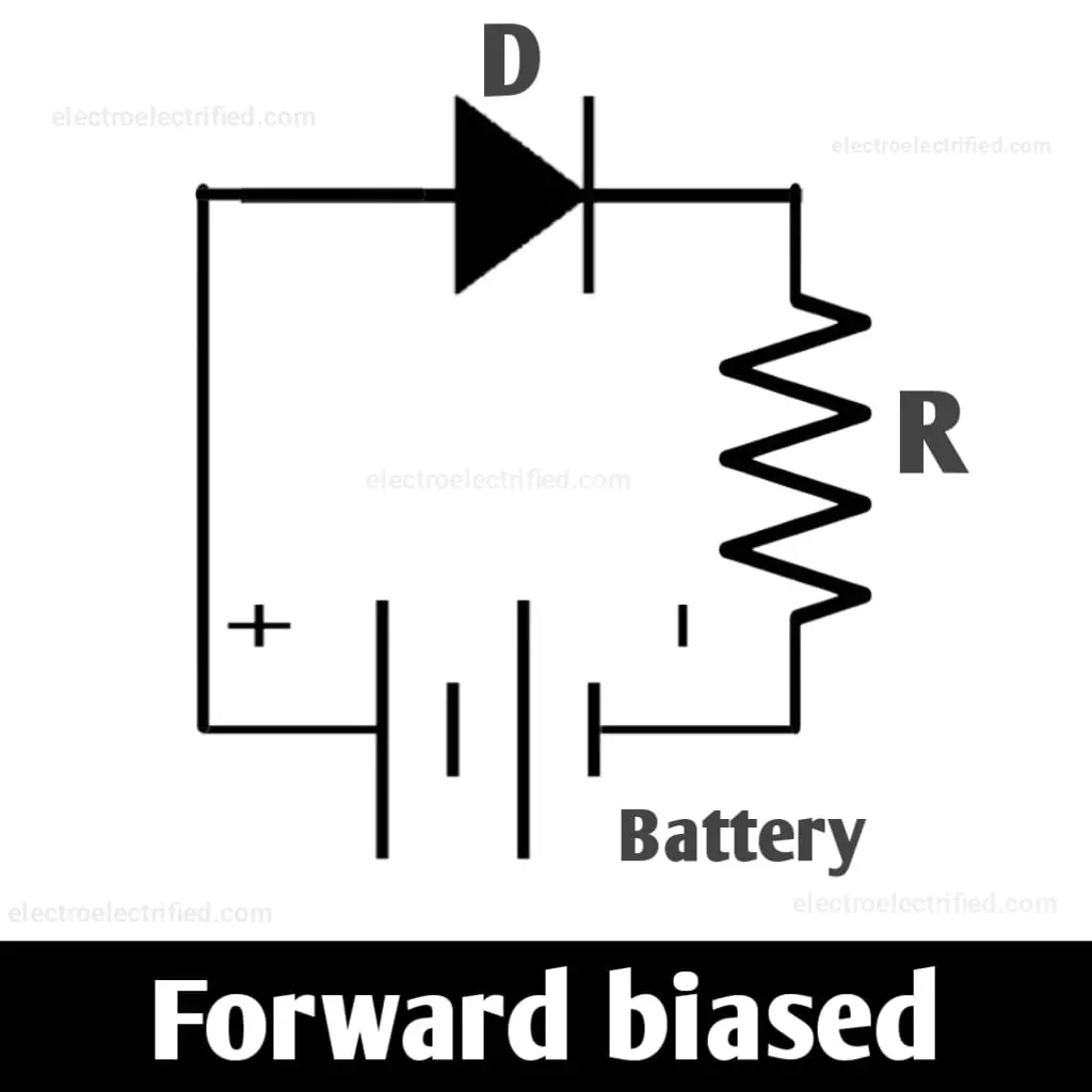 forward biased diode configuration